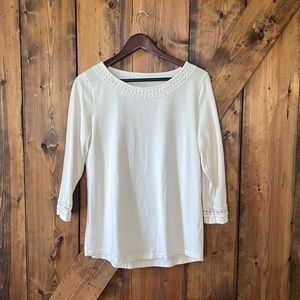 TALBOTS Women’s 3/4 Sleeve Tee Size M